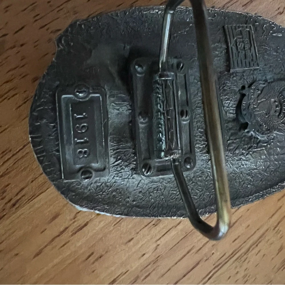 Vintage 1989 Utah What America Was  Elk Belt Buckle